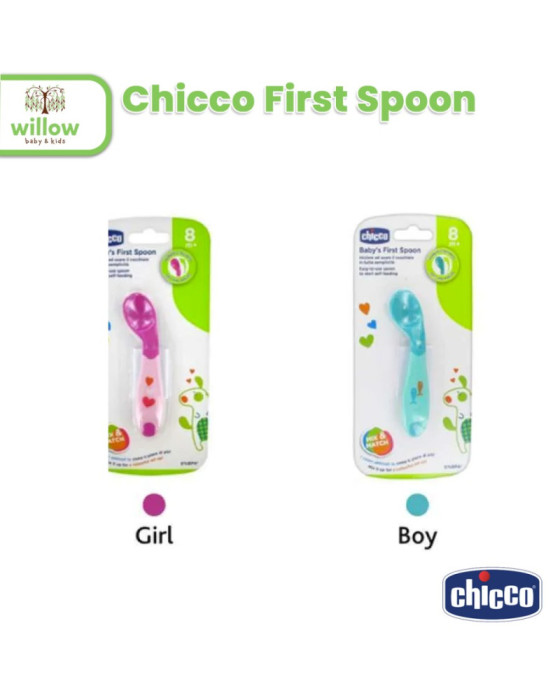 Chicco First Spoon Sendok Bayi 8M+