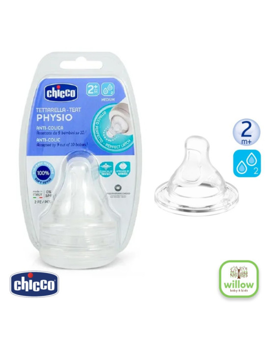 Chicco Teats Perfect 5 Sil 2S Dot Botol Susu