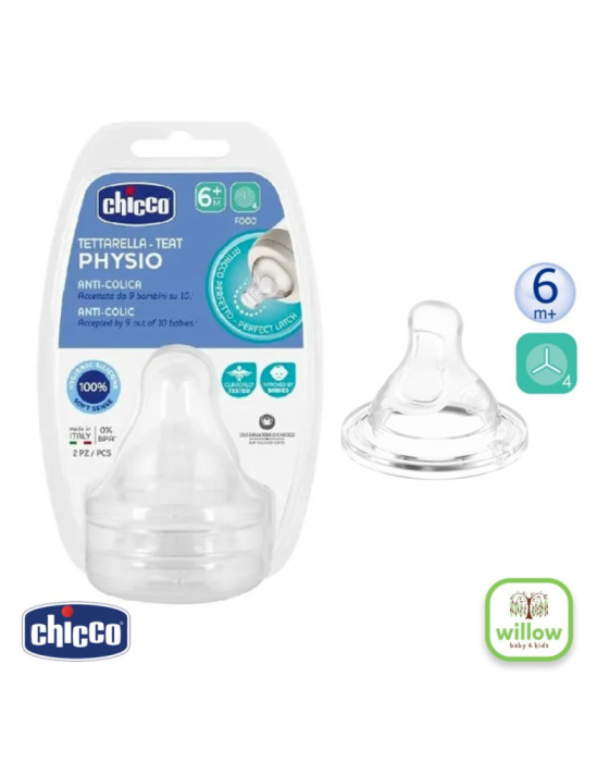 Chicco Teats Perfect 5 Sil 2S Dot Botol Susu