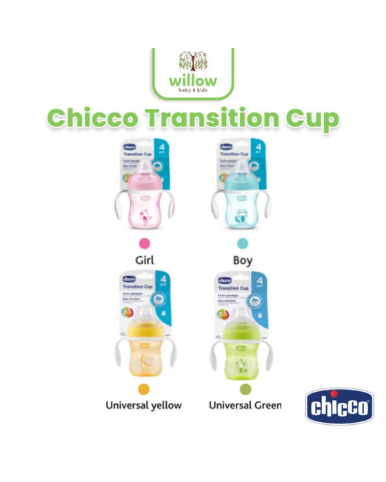 Chicco Transition Cup 4M+ Pack1 Tempat Minum Bayi