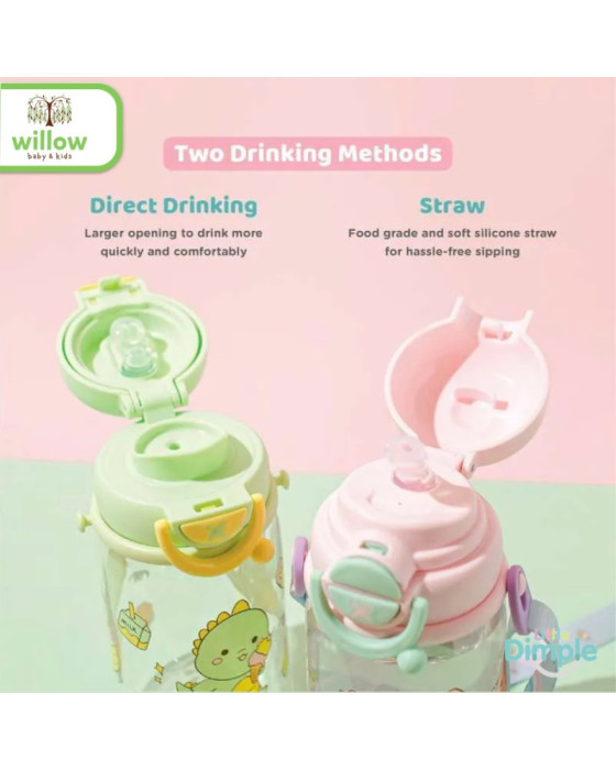 Little Dimple Flip It Kids Water Bottle Botol Minum Anak