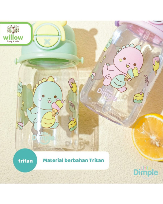 Little Dimple Flip It Kids Water Bottle Botol Minum Anak