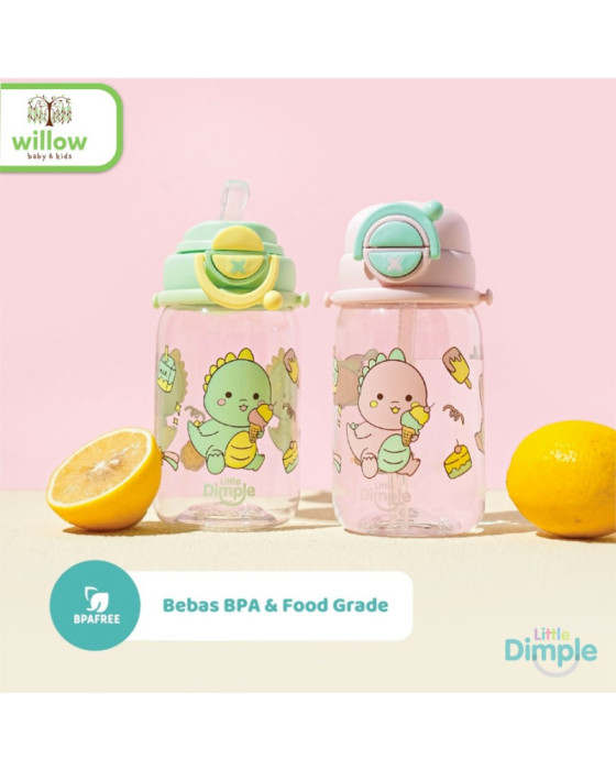 Little Dimple Flip It Kids Water Bottle Botol Minum Anak