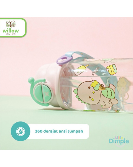 Little Dimple Flip It Kids Water Bottle Botol Minum Anak