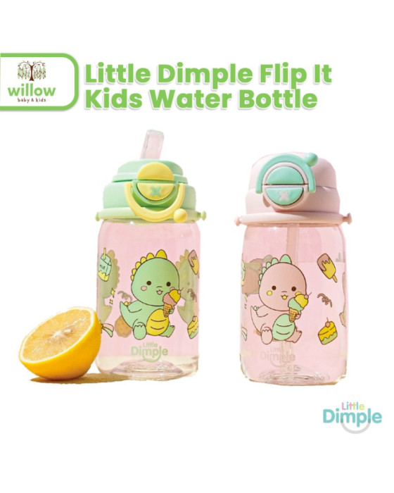 Little Dimple Flip It Kids Water Bottle Botol Minum Anak