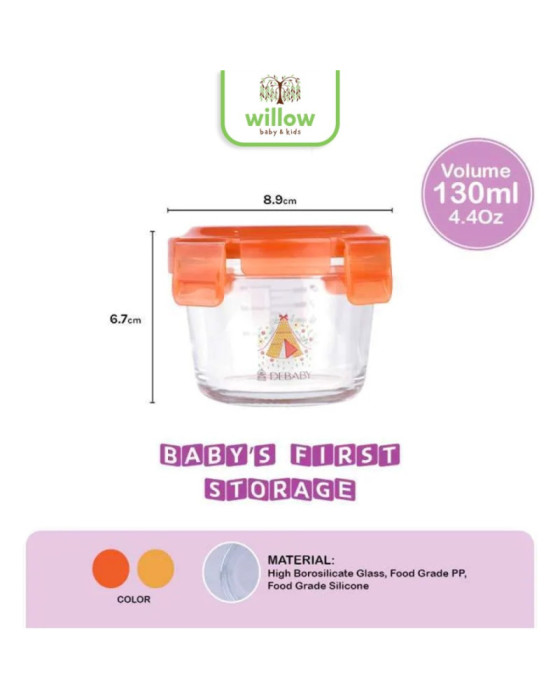 Debaby Babys First Storage Penyimpan Makanan 130Ml