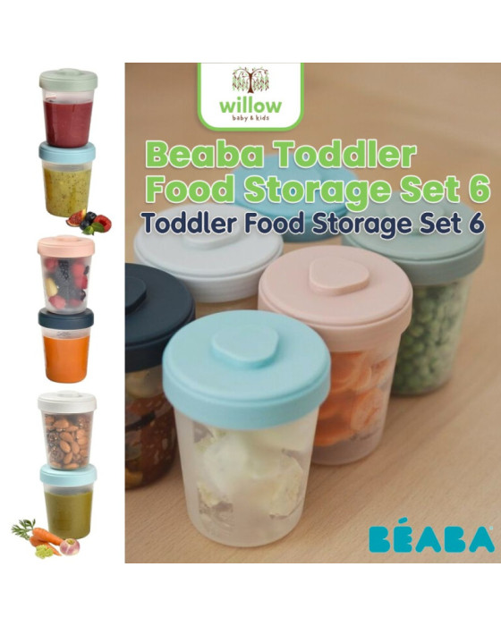 Beaba Toddler Food Storage Set 6 Peralatan Makan Bayi