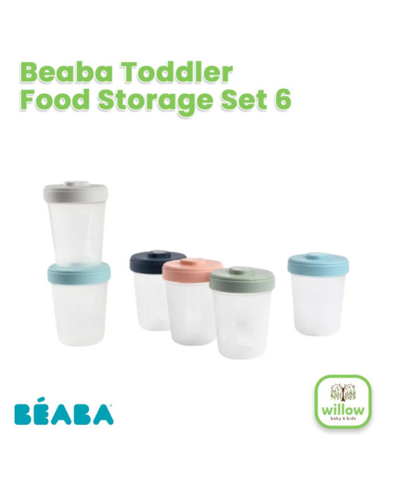 Beaba Toddler Food Storage Set 6 Peralatan Makan Bayi