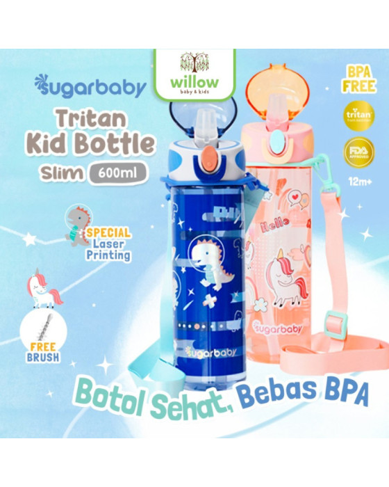 Sugarbaby Tritan Kid Bottle Slim Botol Minum 600Ml