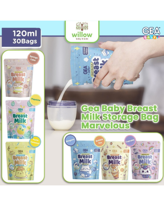 Gea Baby Breast Milk Storage Bag Marvelous Kantong Asi