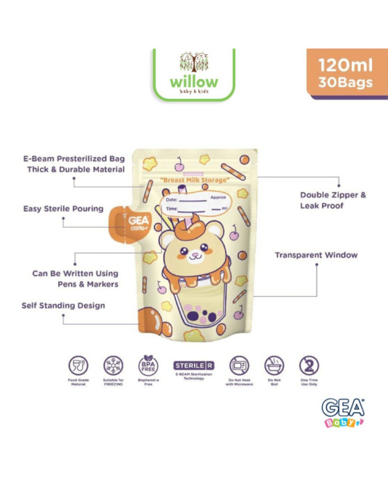 Gea Baby Breast Milk Storage Bag Marvelous Kantong Asi