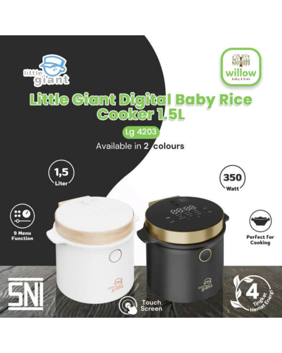 Little Giant Digital Baby Rice Cooker Food Processor 1.5L