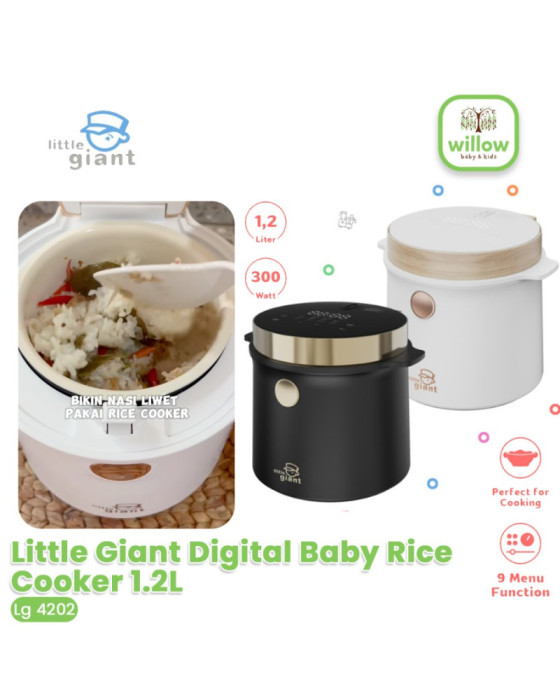 Little Giant Digital Baby Rice Cooker Food Processor 1.2L