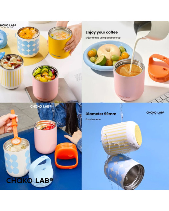 Chakolab Bao Bao Cup Tempat Makan Anak 450Ml