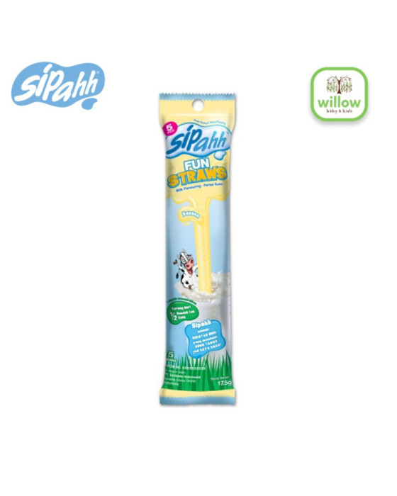 Sipahh Fun Straws Camilan Olahan Susu 5Pk Per Pak