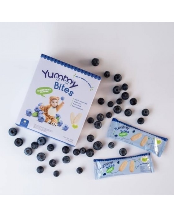 YUMMY BITES CRACKERS 50GR - BLUEBERRY