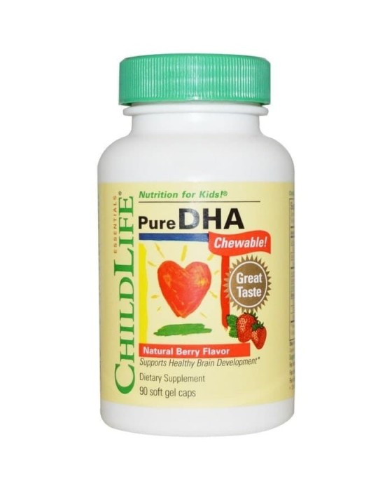 CHILDLIFE ESSENSIAL DHA NATURAL STRAWBERRY 90 TABLET