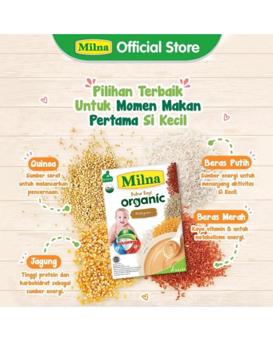 MILNA BUBUR ORGANIK MULTIGRAIN 120GR