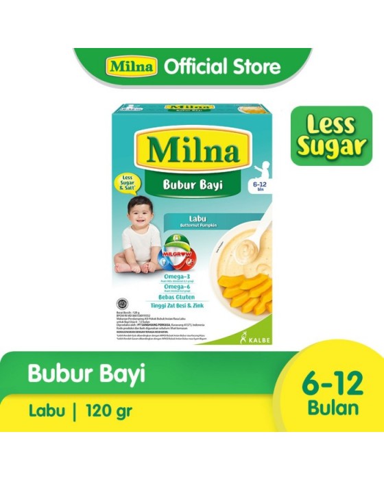 MILNA BUBUR REGULER LABU MADU 6+ 120GR