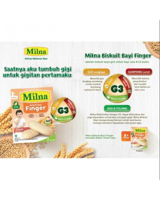 MILNA BISCUIT BAYI FINGER 52GR - ORIGINAL