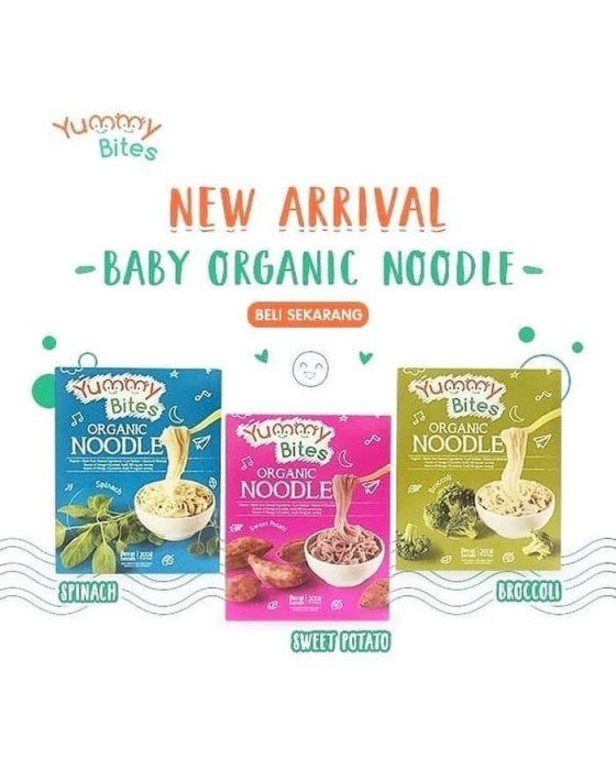 YUMMY BITES ORGANIC NOODLE 200GR - SWEET POTATO