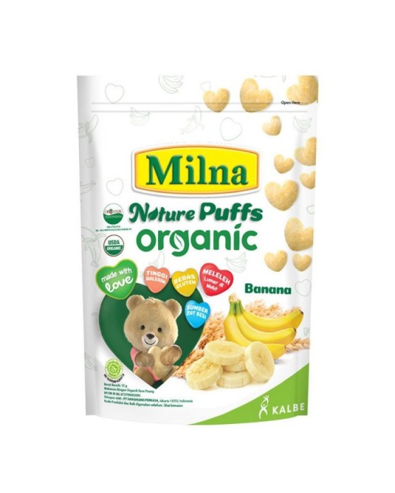 MILNA NATURE PUFF ORGANIC 15GR - BANANA 