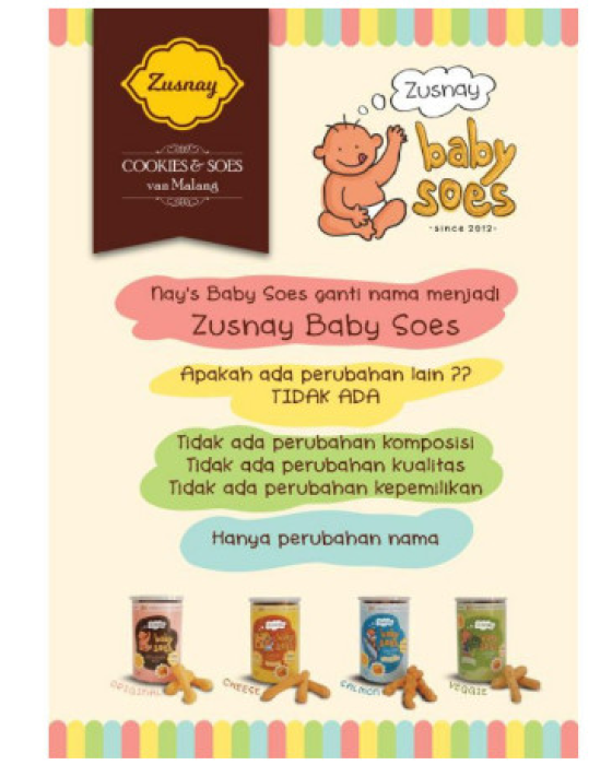 ZUSNAY BABY SOES 60GR - ORIGINAL