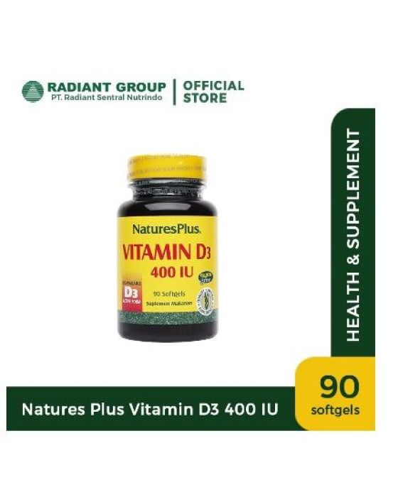 NATURES PLUS VITAMIN D3 400 IU 90S