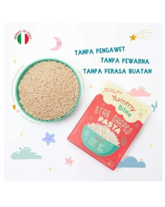 YUMMY BITES STAR SHAPED PASTA 250GR