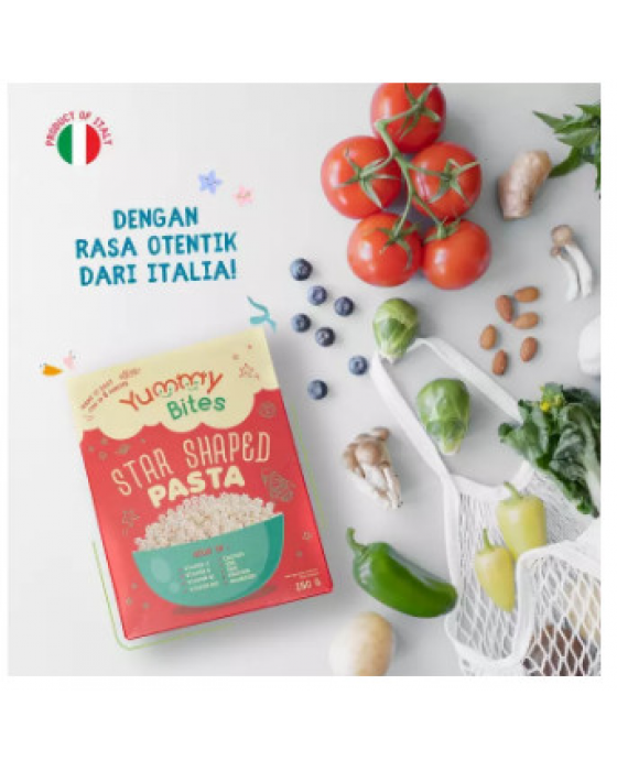 YUMMY BITES STAR SHAPED PASTA 250GR