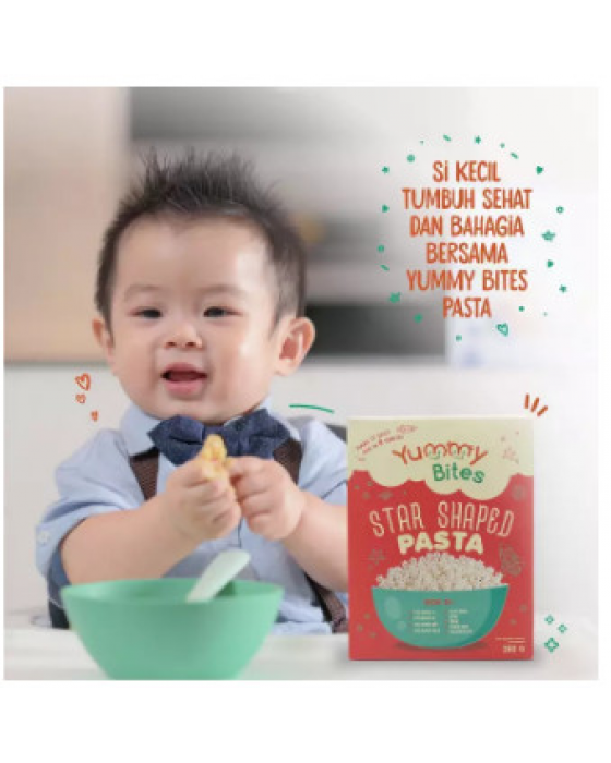 YUMMY BITES STAR SHAPED PASTA 250GR