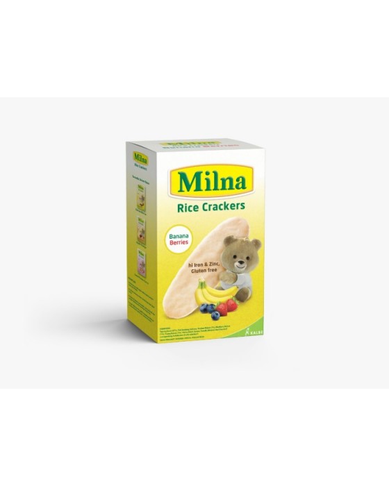 MILNA RICE CRACKERS BANANA BERRIES 5X4GR