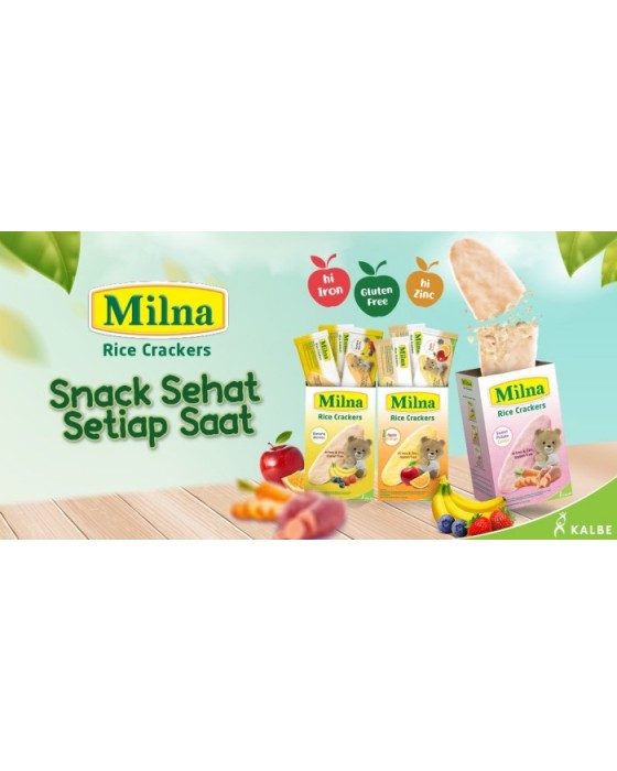 MILNA RICE CRACKERS BANANA BERRIES 5X4GR