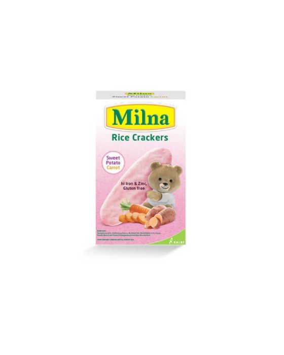 MILNA RICE CRACKERS SWEET POTATO CARROT 5X4GR