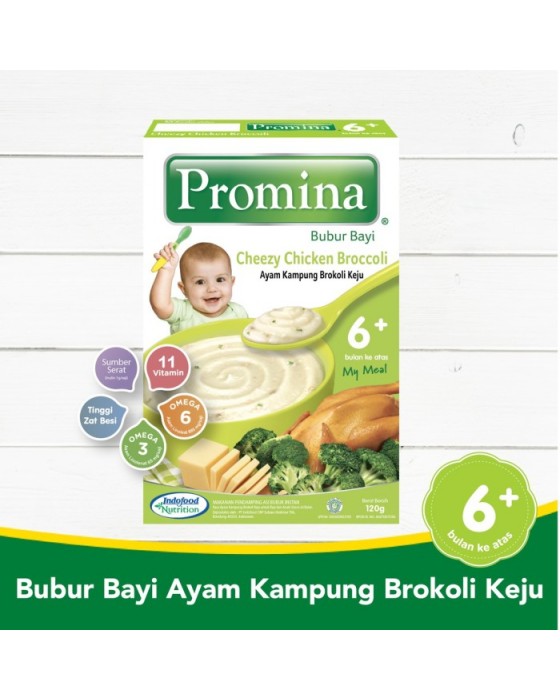 PROMINA BUBUR BAYI AYAM KAMPUNG BROKOLI KEJU BOX 120GR