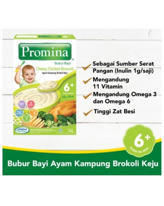 PROMINA BUBUR BAYI AYAM KAMPUNG BROKOLI KEJU BOX 120GR