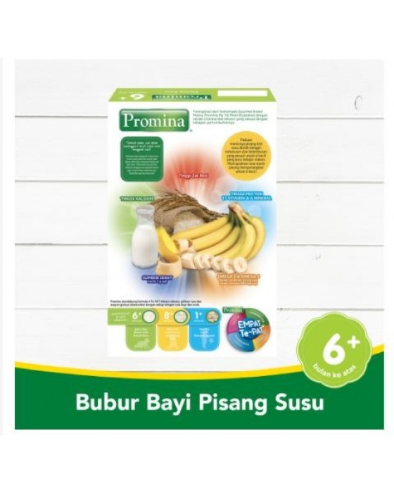 PROMINA BUBUR BAYI BANANA MILK BOX 120GR