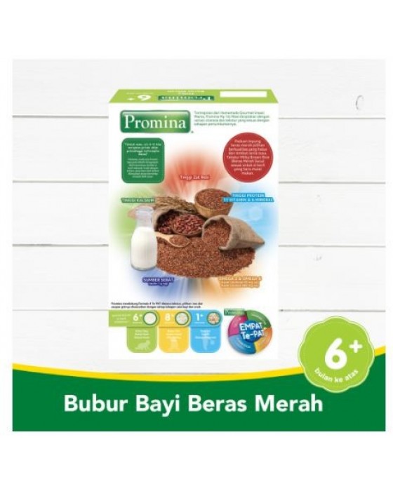 PROMINA BUBUR BAYI MILKY BERAS MERAH BOX 120GR