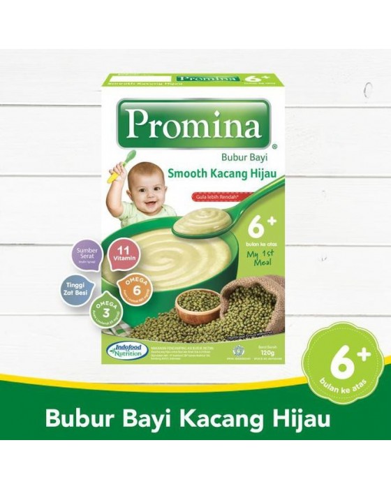 PROMINA BUBUR BAYI SMOOTH KACANG HIJAU 120GR