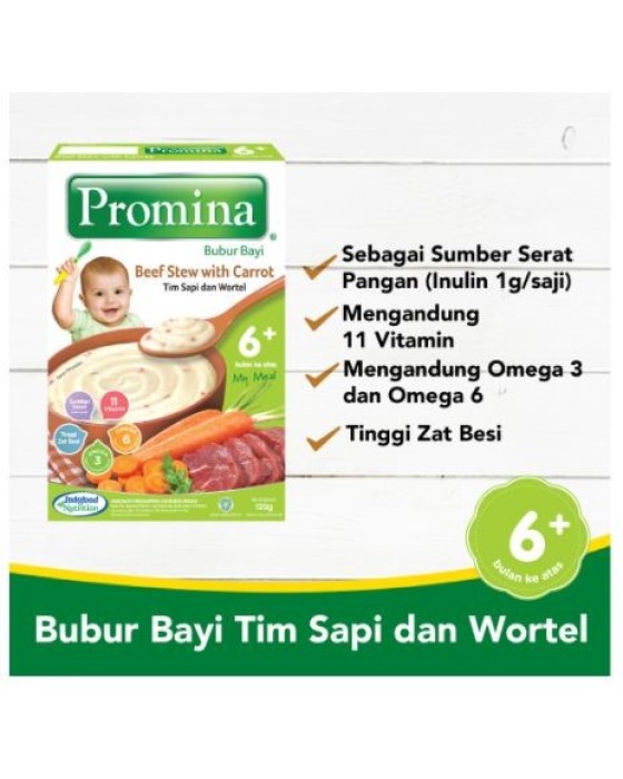 PROMINA BUBUR BAYI TIM SAPI WORTEL BOX 120GR