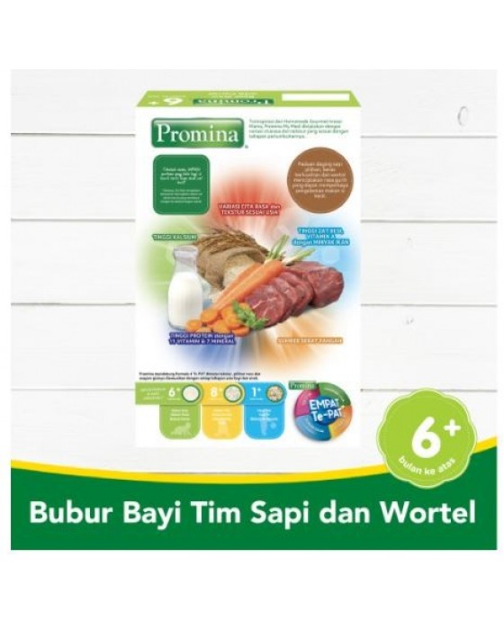 PROMINA BUBUR BAYI TIM SAPI WORTEL BOX 120GR