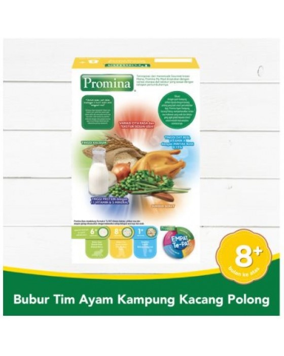 PROMINA BUBUR TIM AYAM KAMPUNG KACANG POLONG BOX 100GR