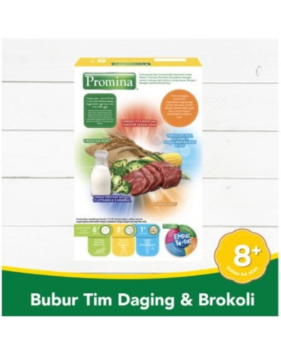 PROMINA BUBUR TIM BAYI DAGING DAN BROKOLI BOX 100GR