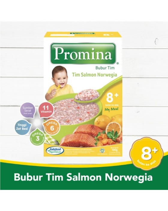 PROMINA BUBUR TIM SALMON NORWEGIA BOX 100GR