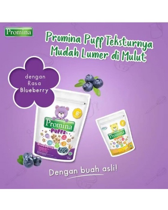 PROMINA PUFFS SNACK BAYI 15GR - BLUEBERRY