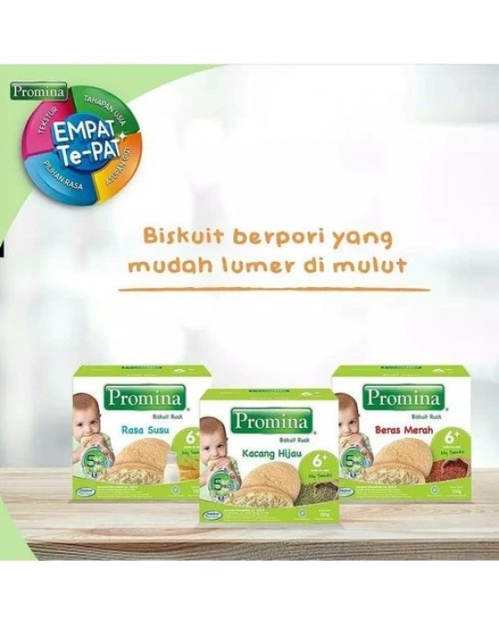 PROMINA BISKUIT RUSK SNACK BAYI 130GR - SUSU