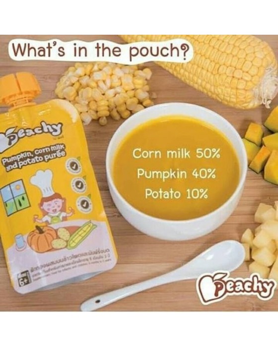 PEACHY PUMPKIN CORN MILK PUREE 110GR