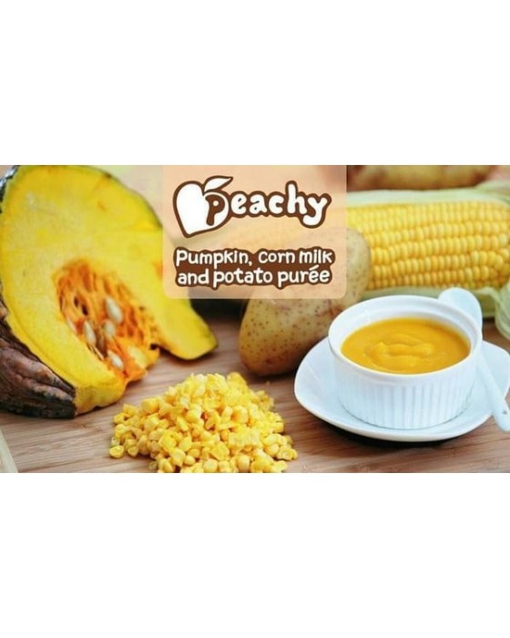 PEACHY PUMPKIN CORN MILK PUREE 110GR