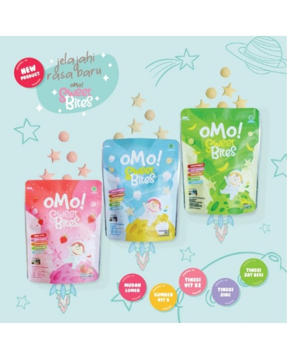 OMO SWEET BITES 12M+ 18GR - STRAWBERRY