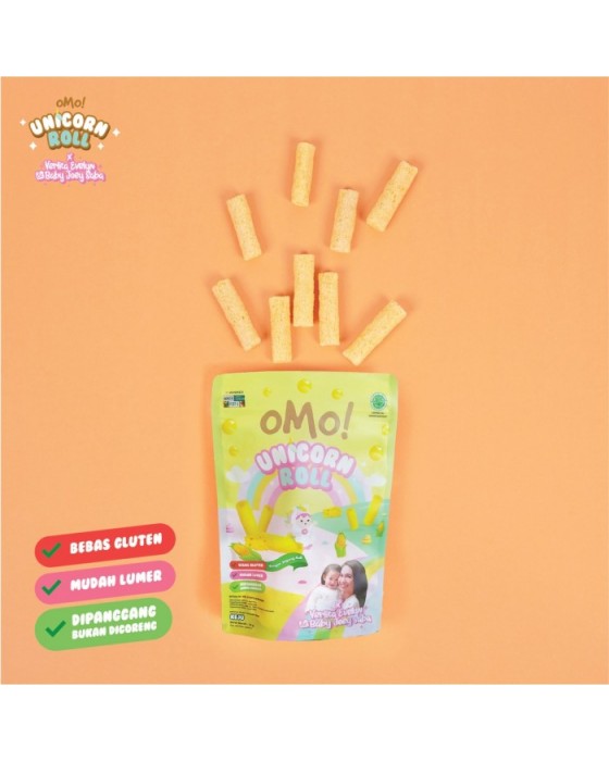 SNACK OMO UNICORN ROLL 18GR - AYAM JAGUNG